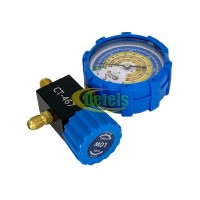 Манометр-колектор для фреону R600A, R1270, R290 одновентильний (CT-467)